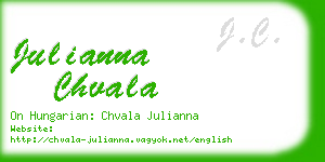 julianna chvala business card